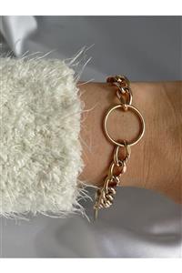 SAJA JEWELRY Çelik Halkalı Zincir Bileklik