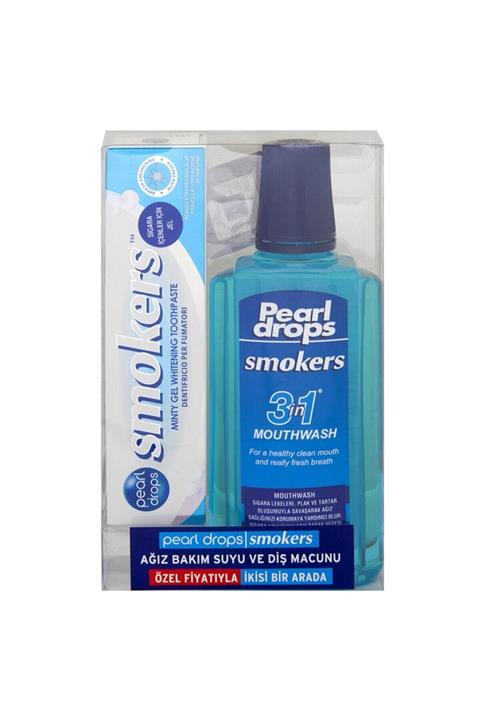 Pearl Drops Ağız Suyu 400 ml + Gel 75 ml