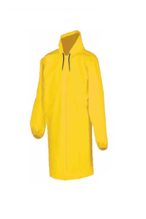 Sgs Sarı Kapşonlu Su Geçirmez Yağmurluk 702c