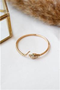 Design Look Yılan Figürlü Çelik Kelepçe Bileklik