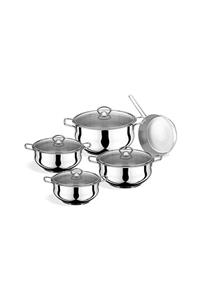 Royal Song Classic Cookware 9 Parça Çelik Tencere Seti