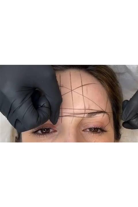 UNIQUE SHOW (20 METRE)microblading Tasarım Ipi- Mikroblading Boyalı Kaş Işaretleme Ipi