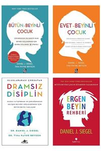 Betonsu Tasarım Bütün Beyinli + Evet Beyinli Çocuk + Dramsız Disiplin + Ergen Beyin Rehberi / Daniel Siegel 4 Kitap