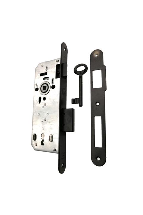 ÖZCAN 40 Mm Oval Mat Siyah Gömme Oda Iç Kapı Kilidi