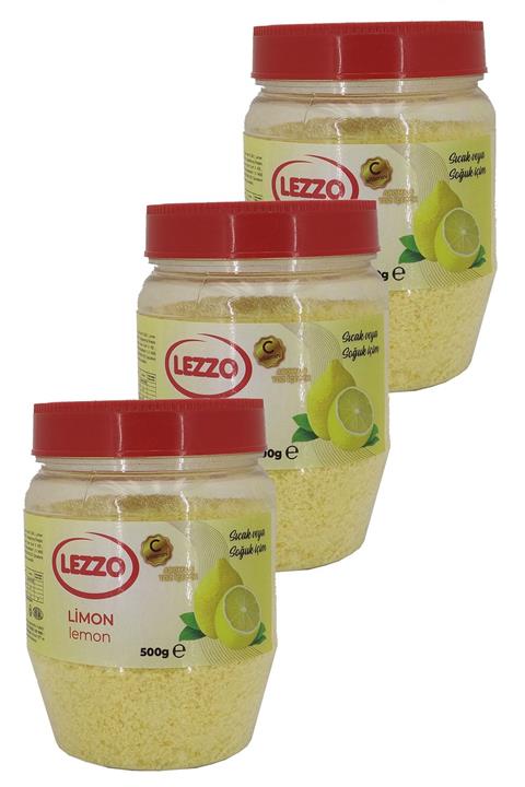 LEZZO 500 gr Limon 3'lü Sıcak Veya Soğuk İçim
