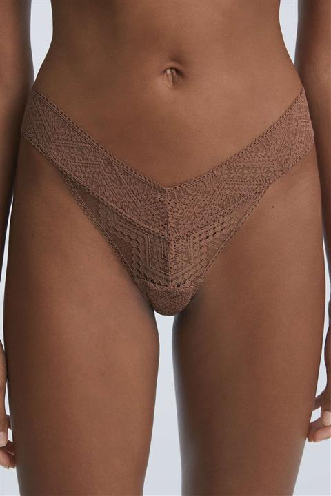 Oysho V Kesim Dantelli Tanga