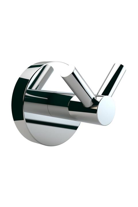 Defne Banyo Begonya Çiftli Askılık Pirinç Krom