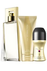 AVON Attraction Edp 100 ml Kadın Parfüm + Vücut Losyonu Ve Far Away Rollon Seti 8681298708643