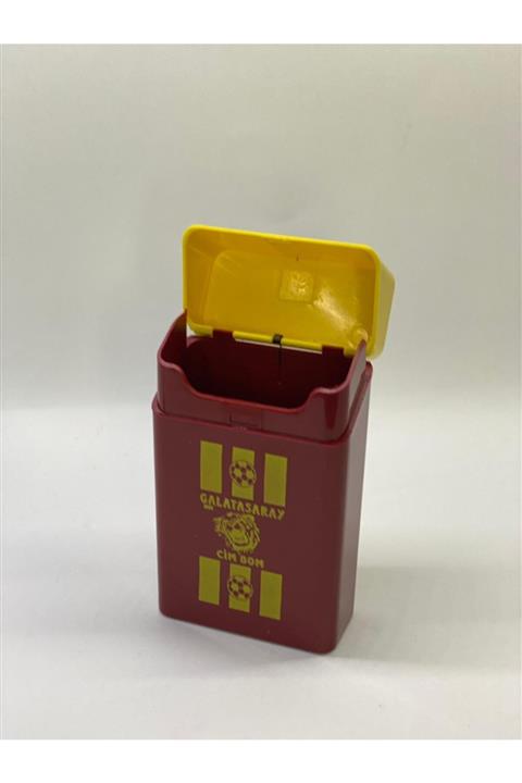 OCB Galatasaray Plastik Taraftar Sigara Tabakası Kalın Sigara Tabakası 5x9x2.5 Cm Ölçü