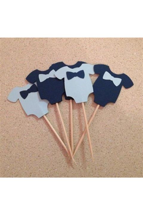 Colorofstory 10'lu Baby Body Cupcake Çubuğu-cupcake Topper