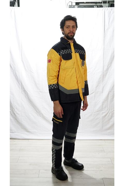 ADEMLİ TEKSTİL PERSONEL GİYİM 112 Acil Sağlık Kabanı Mont Gomer