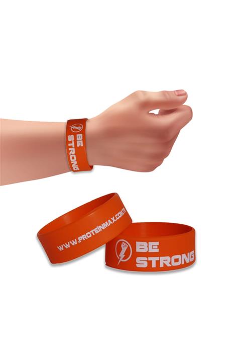Proteinmax Be Strong Sporcu Silikon Bileklik - Turuncu