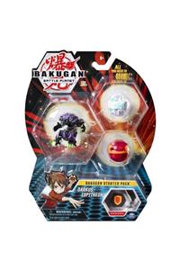 BAKUGAN Battle Planet Starter Pack 3-pack Darkus Lupitheon Aksiyon Figürler