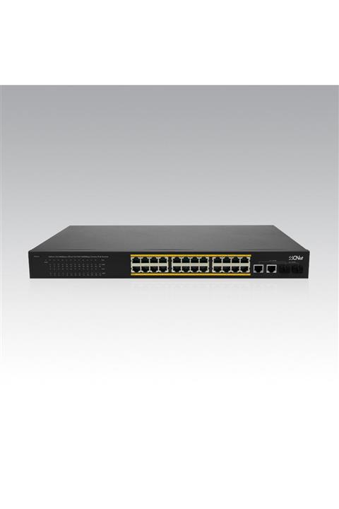 CNet Csh-2422gsp 24 Port 10/100 2xsft Gigabit Uplink Switch