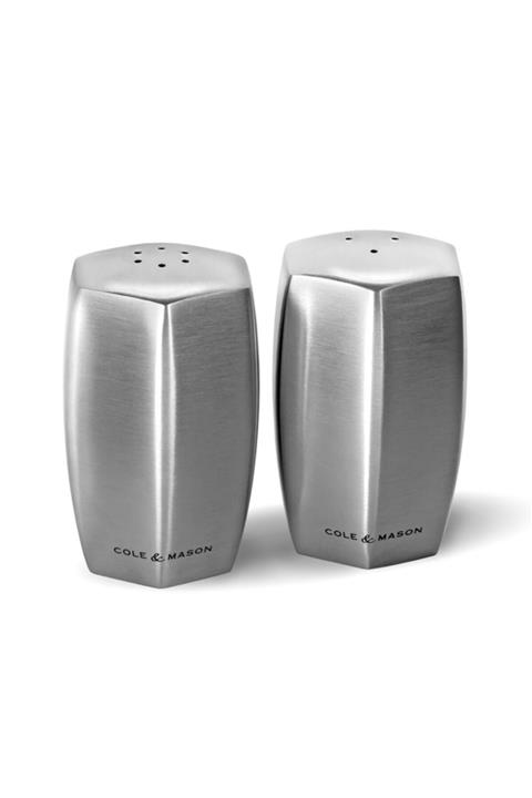 Cole & Mason Cole - Mason H101849 Lymington Çelik Tuzluk Biberlik Seti