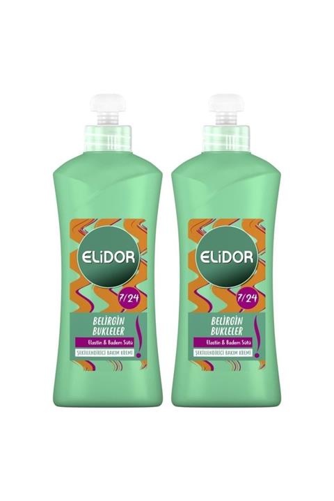 Elidor Saç Bakım Kremi Belirgin Bukleler 7/24 Şekillendirici 300 Ml X 2 Adet