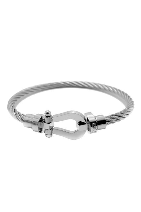 Chavin Gri At Nalı Şans Burgu Çelik Erkek Bileklik Eh18by
