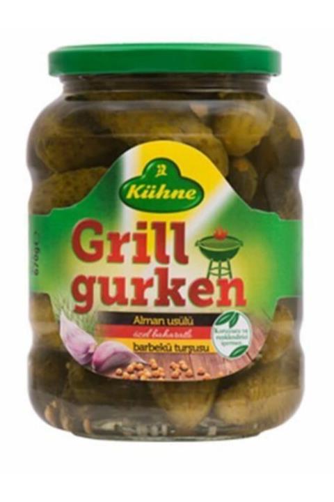 Kühne Grillgurken Alman Usülü Barbekü Turşusu 670gr