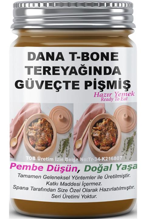 SPANA Dana T-bone Tereyağında Güveçte Pişmiş Ev Yapımı Katkısız 330gr