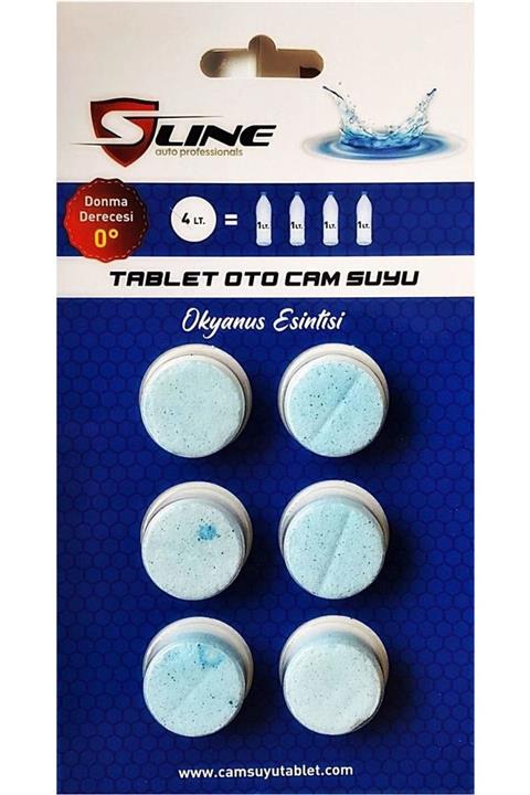 SLine Seat Pratik Cam Suyu Tableti 6'lı Konsantre