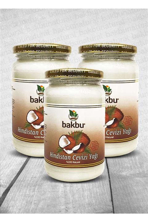 Bakbu Hindistan Cevizi Yağı 320 ml 3 Lü