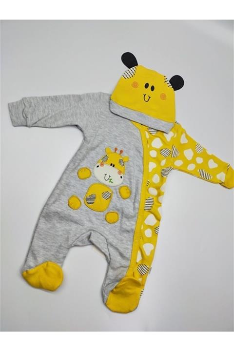 Nonna Baby Bebe Bayii Zürafalı Tulum 2'li Set