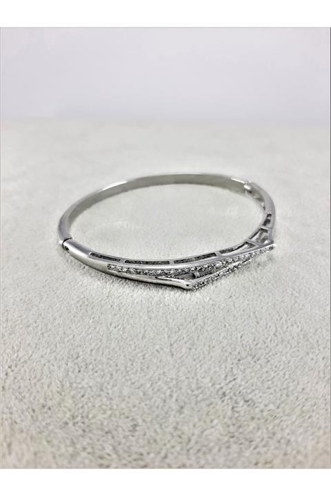 TÜKKAN ACCESSORİES Zirkon Taşlı Çelik Cartier Bileklik