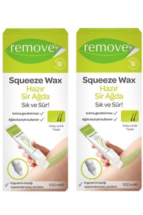 remove Squeeze Wax Hazır Sir Ağda Inatçı Ve Sık Tüyler 100 ml X2