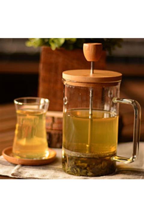 Buhara Bambu Kapaklı French Press 600ml