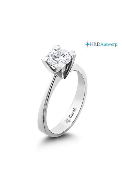 Barok Diamond Pırlanta Tektaş Yüzük 1.30 Ct. G Vs2 Hrd Sertifikalı