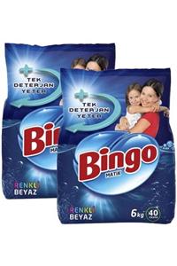 Bingo 2 Adet  Renkli - Beyaz Matik Toz Çamaşır Deterjanı 6 kg