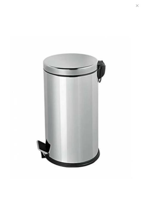 Akın Paslanmaz Çelik Pedallı Çöp Kutusu 16 lt Ugr25