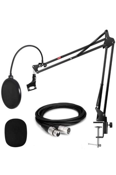 Lastvoice Nb39psx Set Stüdyo Masa Mikrofon Standı Pop Filtre Xlr Kablo
