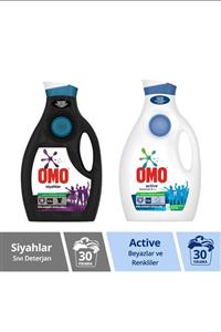 Omo sıvı Deterjan Active 1950 mL + Black 1950 mL