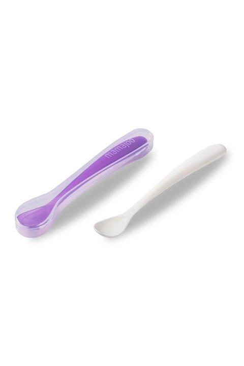 Mamajoo 2´li Beslenme Kaşığı & Saklama Kutusu  Mor