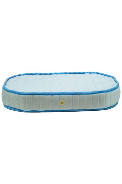 Yumurcak Yatak Yumurcak Oval Ahşap Beşik Sünger Bebek Yatak 45x85