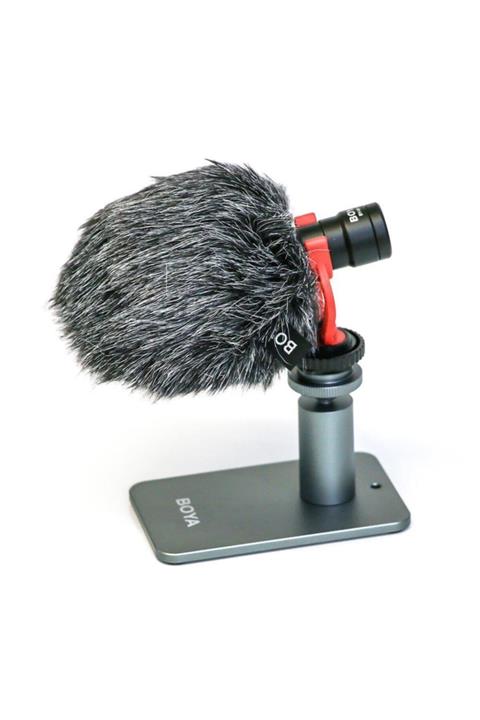 BOYA Condenser Mikrofon ve Masa Üstü Stand By-mm1