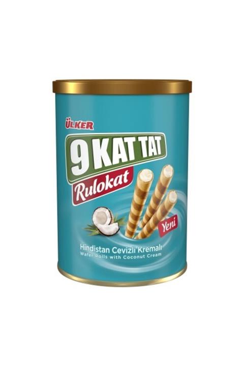 Ülker 9 Kat Tat Rulokat Hindistan Cevizli Rulo Gofret 170 gr