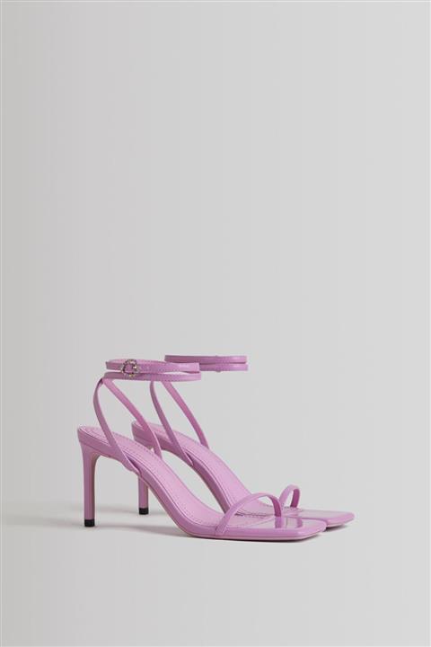 Bershka Parlak Taşlı Topuklu Sandalet