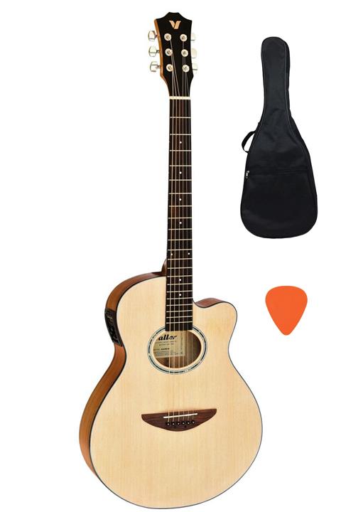 VALLER Agx290 Na Ince Kasa Elektro Akustik Gitar