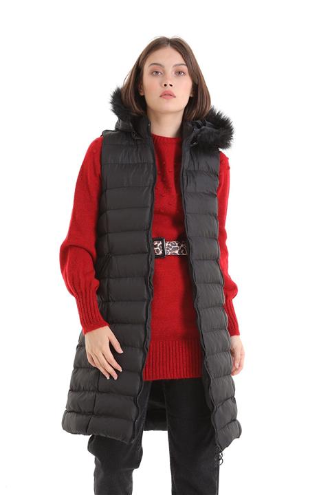 Rays A Kapüşonlu Şişme Yelek Siyah