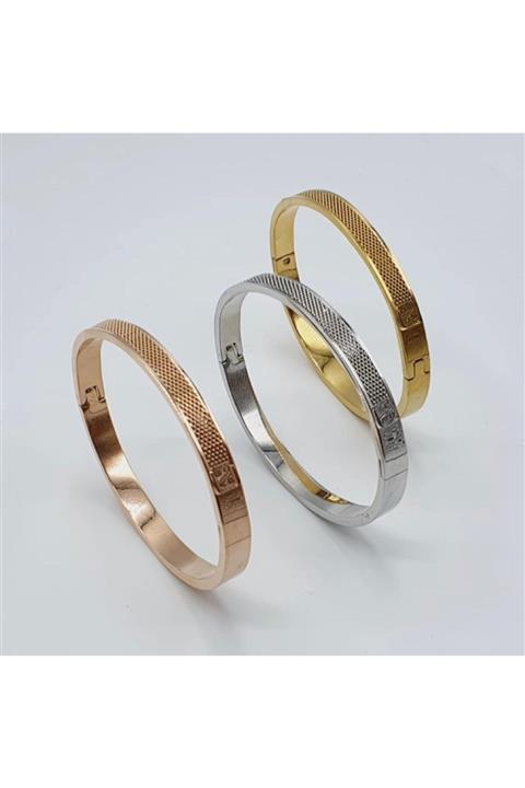 bymissnora Rose Gold Halka Çelik Kelepçe