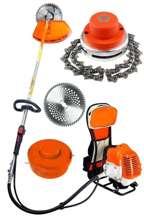 DEKOPRO POWER TOOLS Alman 6 Hp Sırt Tipi Benzinli Motorlu Ot Çalı Çim Biçme Tırpanı Canavar Başlıklı