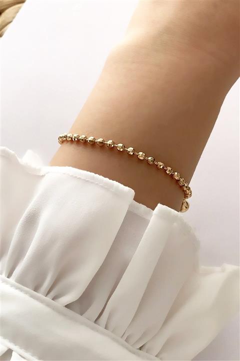 Çlk Accessories Özel Seri Gold Ince Disco Topu Bileklik Trbilek7568 B34003