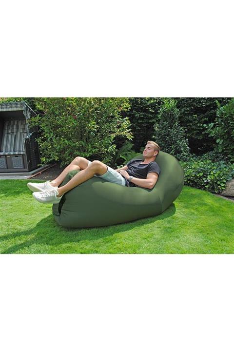 Depodeco Mağazacılık Cape Cod Şişme Şezlong Yeşil Bahçe Koltuğu Tek Kişilik Air Lounger
