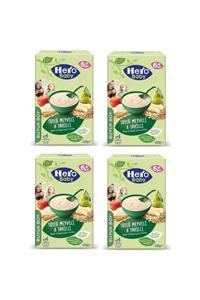 Hero Baby Sütlü Meyveli 8 Tahıllı Kaşık Maması 400 gr X 4 Adet