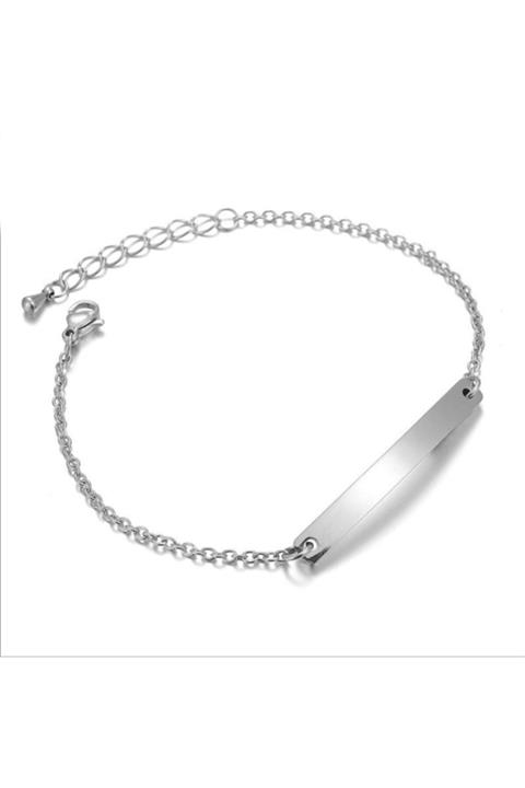 Chavin Çelik Künye Tipi Bayan Erkek Bileklik