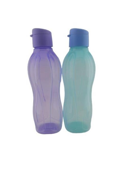 Tupperware Eko Şişe 750 Ml 2'li - Mavi - Lila (yeni)