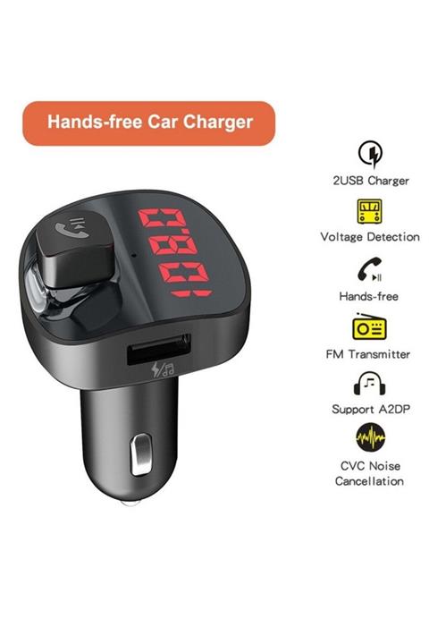 Kingboss G8 Car Bluetooth Transmitter Usb Girişli Fm Mp3 Araç Şarj Cihazı A2dp Destekli Araç Kiti