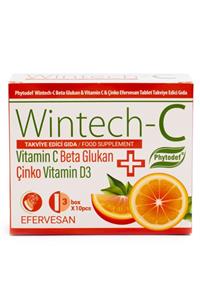 Phytodef Wintech C Beta Glukan & Vitamin C & Çinko - 30 Efervesan Tablet (Portakal Aromalı)